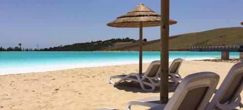 2214-Modern apt with private beach