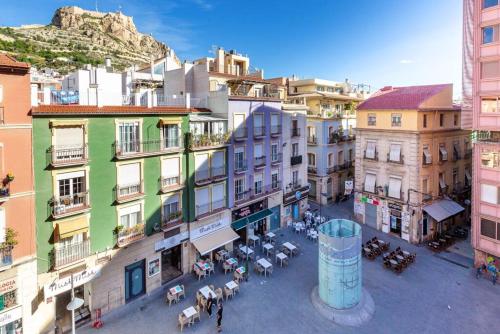 2 bedrooms appartement with city view and wifi at Alicante Alacant 5 km away from the beach