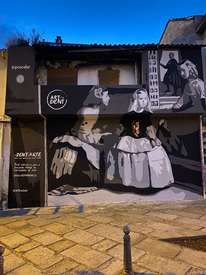 Mural Solidario Meninas. Art For Dent